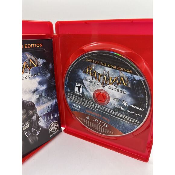 Batman Arkham Asylum Game of the Year Edition PS3 CIB w/ Manual - TESTED - Picture 8 of 10